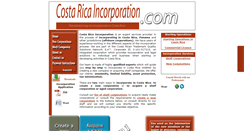 Desktop Screenshot of costaricaincorporation.com